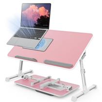 Mesa para notebook SAIJI ajustável com ventilador de resfriamento e dobrável