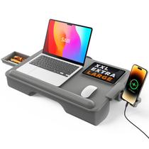 Mesa para notebook SAIJI GX3-g com almofada, gaveta de armazenamento e suporte para celular Mesa para notebook SAIJI GX3-g com almofada, gaveta de armazenamento e suporte para celular