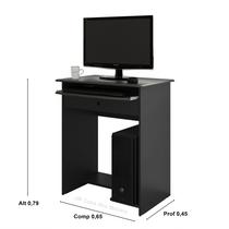 Mesa Para PC Estudos Com Gaveta Argentina Plus cor Preto - Comprar Moveis para sua Casa Mesa Para PC Estudos Com Gaveta Argentina Plus cor Preto - Comprar Moveis para sua Casa