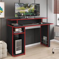 Mesa para PC Gamer 1,20m Branca/Preta GM7000 Art in Móveis