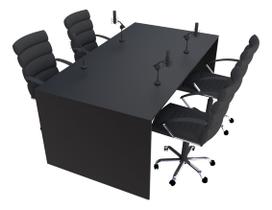 Mesa para Podcast 100x136cm Preto - Linha Premium - 1.1
