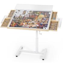 Mesa para quebra-cabeça Ropoda com altura e ângulo ajustáveis 89x68 cm Mesa para quebra-cabeça Ropoda com altura e ângulo ajustáveis 89x68 cm