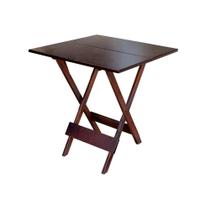 Mesa para Restaurante Dobrável de Madeira 60x60 para Bar Área Gourmet Compacta e Funcional - Imbuia