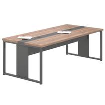 Mesa para Reuniões Retangular com Caixa de Tomada