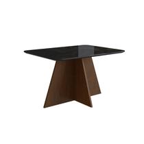 Mesa para Sala de Jantar 120x90cm com Vidro Lapidado Mesa para Sala de Jantar 120x90cm com Vidro Lapidado