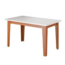 Mesa para Sala de Jantar 1,60m Miami Madeirado/Off White Dobuê