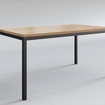Mesa para Sala de Jantar 4 Lugares Estilo Industrial Soul Preto/Amadeirado Mesa para Sala de Jantar 4 Lugares Estilo Industrial Soul Preto/Amadeirado
