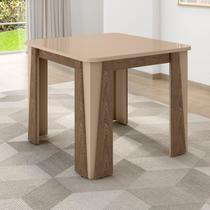 Mesa para Sala de Jantar 4 Lugares Opera Marrom/Fendi/Carvalho Mesa para Sala de Jantar 4 Lugares Opera Marrom/Fendi/Carvalho