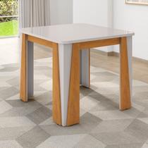 Mesa para Sala de Jantar 4 Lugares Opera Marrom/Marromle/Off-White