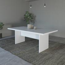 Mesa para Sala de Jantar 6 Lugares Mj Espresso Móveis Branco