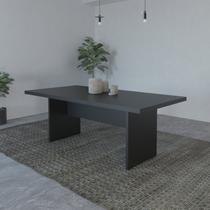 Mesa para Sala de Jantar 6 Lugares Mj Espresso Móveis Preto