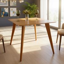 Mesa para Sala de Jantar 90cm Slim Madeira Marrom/Castanho Mesa para Sala de Jantar 90cm Slim Madeira Marrom/Castanho