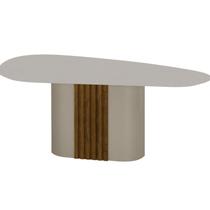 Mesa para Sala de Jantar com Tampo de Vidro Dacota Mesa para Sala de Jantar com Tampo de Vidro Dacota