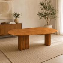 Mesa para Sala de Jantar com Tampo Orgânico 75x200x100cm