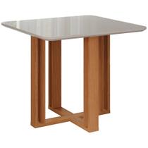 Mesa para Sala de Jantar Flora 94 x 94 cm Cimol Nature/Off White