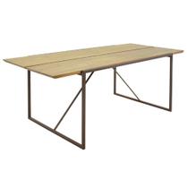 Mesa Para Sala de Jantar Industrial 08 Lugares Conrad Oregon G04 - Gran Belo