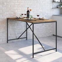 Mesa para Sala de Jantar Industrial Retangular Vermont