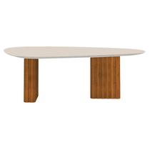 Mesa para Sala de Jantar Isis Orgânica 1,80m Off White Cinamomo - Leifer Mesa para Sala de Jantar Isis Orgânica 1,80m Off White Cinamomo - Leifer