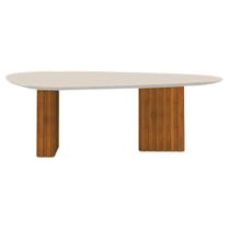 Mesa Para Sala De Jantar Isis Orgânica 1,80m Off White Cinamomo - Leifer Mesa Para Sala De Jantar Isis Orgânica 1,80m Off White Cinamomo - Leifer