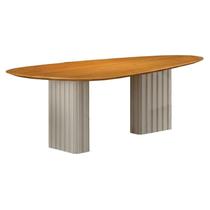 Mesa para Sala de Jantar Isis Orgânica 2,00m Cinamomo Off White - Leifer Mesa para Sala de Jantar Isis Orgânica 2,00m Cinamomo Off White - Leifer