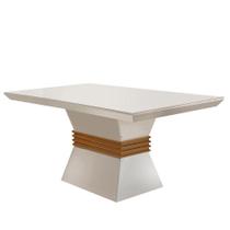Mesa Para Sala De Jantar Lucy 120cm Em Mdf E Vidro Mesa Para Sala De Jantar Lucy 120cm Em Mdf E Vidro