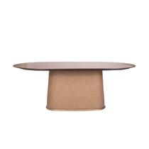 Mesa para Sala de Jantar Ornatto Nogueira/ Pu Fendi