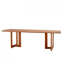 Mesa para Sala de Jantar Patros 220cm Madeira Tampo Barril Laminado Moderna Mobília Mesa para Sala de Jantar Patros 220cm Madeira Tampo Barril Laminado Moderna Mobília