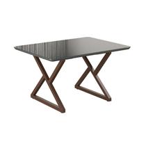 Mesa para Sala de Jantar Retangular 120x90cm Mdf com Vidro Império