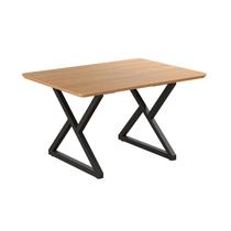 Mesa para Sala de Jantar Retangular 120x90cm MDF Império Marrom/Preto Fosco/Proa Mesa para Sala de Jantar Retangular 120x90cm MDF Império Marrom/Preto Fosco/Proa