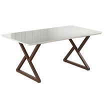 Mesa para Sala de Jantar Retangular 160x90cm Mdf com Vidro Império