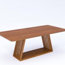 Mesa para Sala de Jantar sem Vidro 220cm Pitaia Marrom/Cinamomo