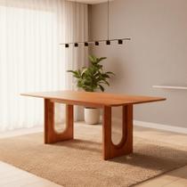 Mesa para Sala de Jantar Valentina 210cm Retangular sem Vidro