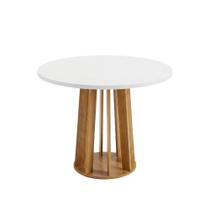 Mesa para Sala de Jantar Veneza 4 Lugares Redonda 0,90M Madeirado-off White Viero Móveis Mesa para Sala de Jantar Veneza 4 Lugares Redonda 0,90M Madeirado-off White Viero Móveis