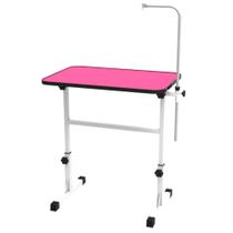 Mesa para Tosa Grande Minag Rosa com Regulagem de Altura Tampo de 9060