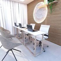 Mesa Pc Gamer Escrivaninha Escritorio Madeira Rustica