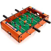 Mesa Pebolim Brinquedo Totó Infantil Mini Jogo De Futebol Cor Mesa Verde