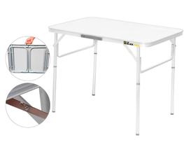 Mesa Pequena Dobrável Camping Alumínio 60x40cm Vira Maleta