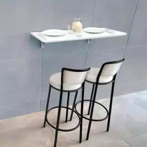 Mesa Pequena para Cozinha Dobrável de Parede 70cm x 30cm Lavanderia Café Escritório Mesa Pequena para Cozinha Dobrável de Parede 70cm x 30cm Lavanderia Café Escritório