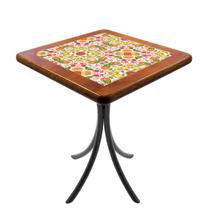 Mesa pequena quadrada 60 x 60 cm para área gourmet - Frutas - Empório Tambo