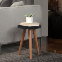 Mesa Pequena Tabriz Cabeceira Lateral Apoio Cama MDF Preto Mesa Pequena Tabriz Cabeceira Lateral Apoio Cama MDF Preto