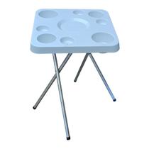 Mesa Petisqueira Desmontável/Dobrável Branca Elegante Plus