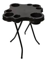 Mesa Petisqueira Dobrável Plástico - Várias Cores + 2 Banquetas Baixas Mesa Petisqueira Dobrável Plástico - Várias Cores + 2 Banquetas Baixas
