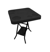 Mesa Petisqueira Dobrável Tampo Plástico p/ Copos Garrafas