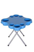 Mesa Petisqueira Ideal Para Praia/mar Com Pés Em Alumínio