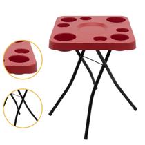 Mesa Petisqueira Mesinha Dobrável Portátil Cerveja Churrasco Lazer Apoio Petiscos Desmontável Mesa Petisqueira Mesinha Dobrável Portátil Cerveja Churrasco Lazer Apoio Petiscos Desmontável