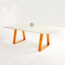Mesa Petra 180x90 MDF/Vidro Bom Pastor