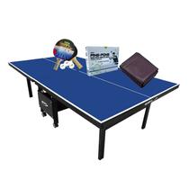 MESA PING PONG 1084 KLOPF + Kit Completo 5094 + Capa Mesa Aberta