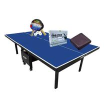 MESA PING PONG 1084 KLOPF + Kit Completo 5094 + Capa Mesa Fechada