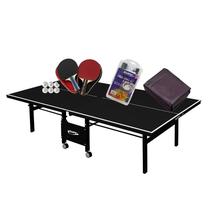 MESA PING PONG 1084 PRETA KLOPF + 2 Kits 5093 + Rede Master + Capa