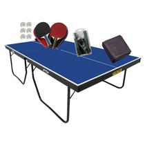 MESA PING PONG 1090 KLOPF + Kit c/ Estojos + Rede Master + Capa Slim